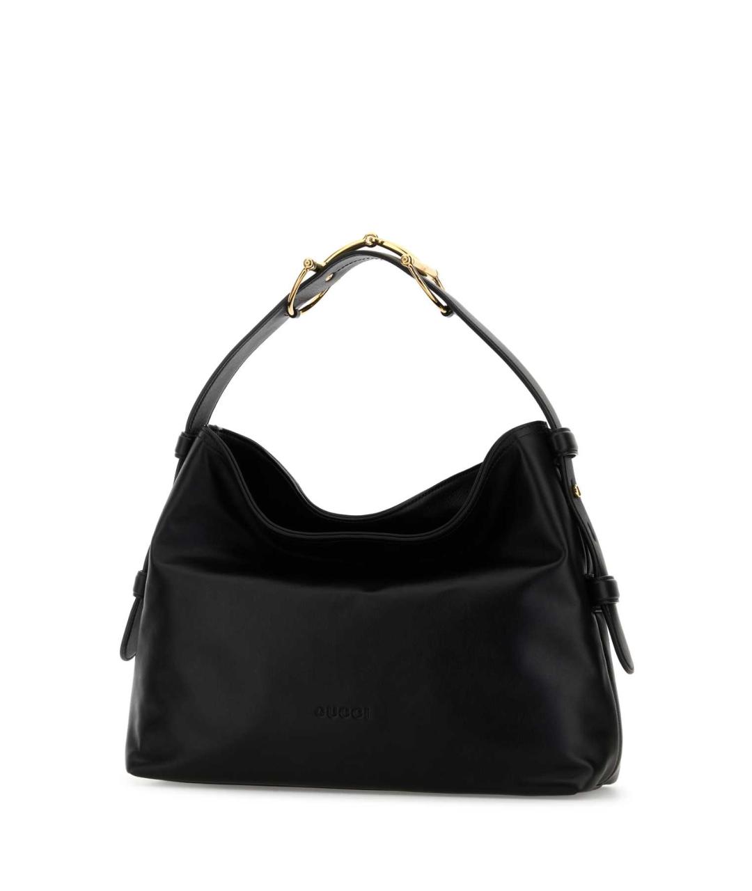 GUCCI Черная кожаная сумка через плечо, фото 2