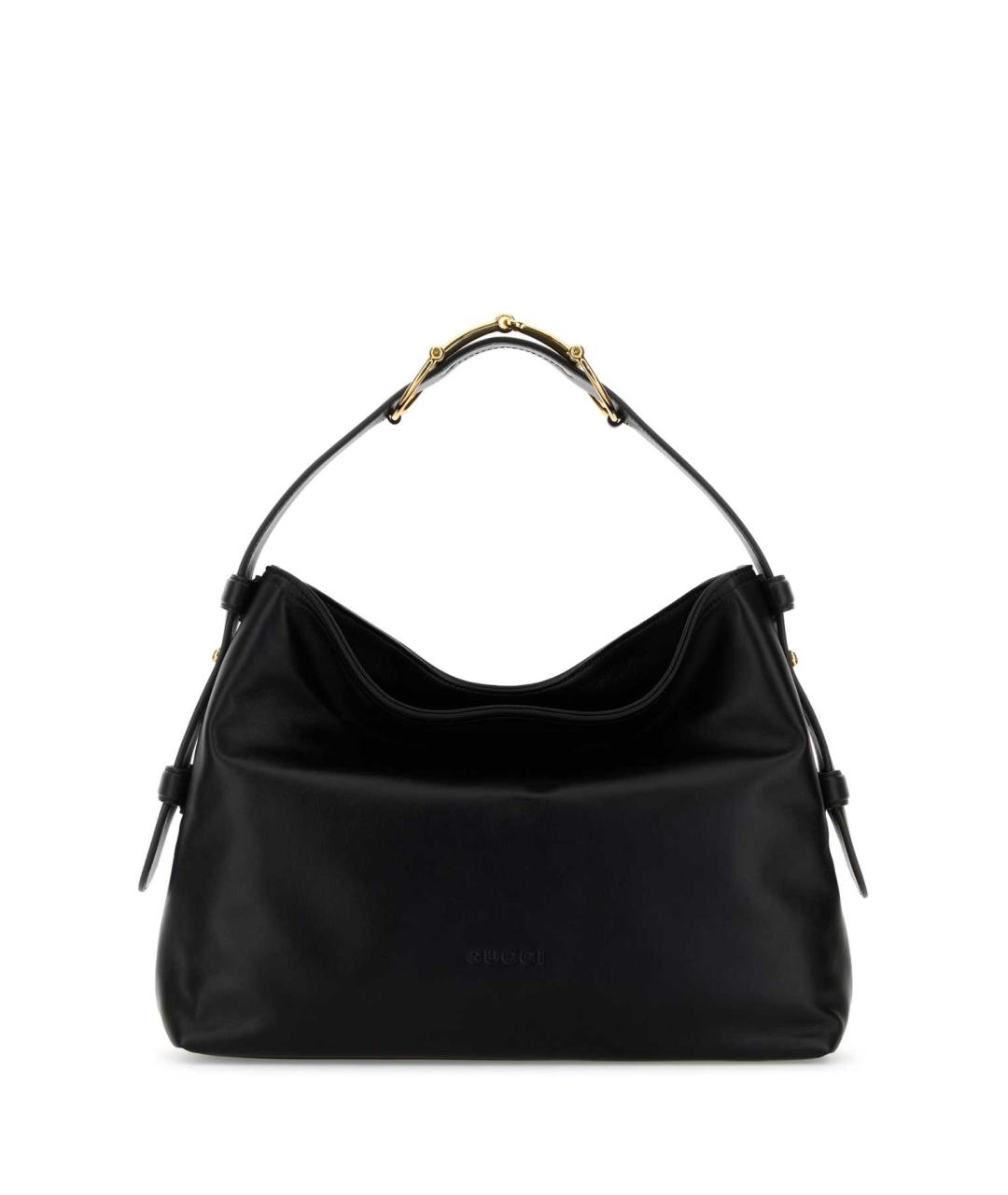 GUCCI Черная кожаная сумка через плечо, фото 1