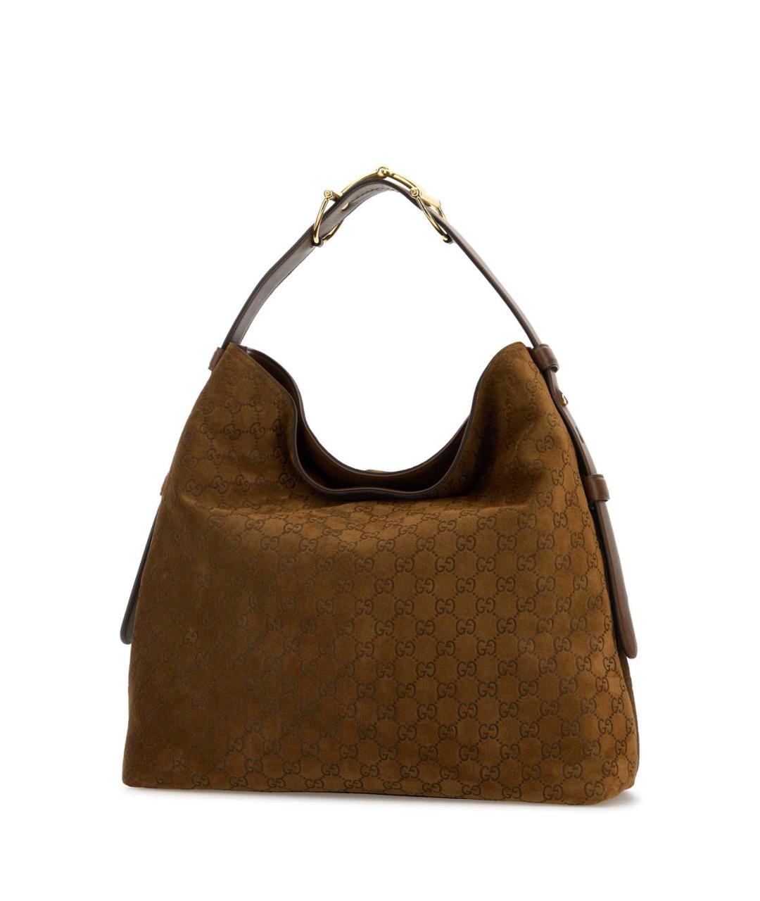 GUCCI Коричневая замшевая сумка через плечо, фото 2