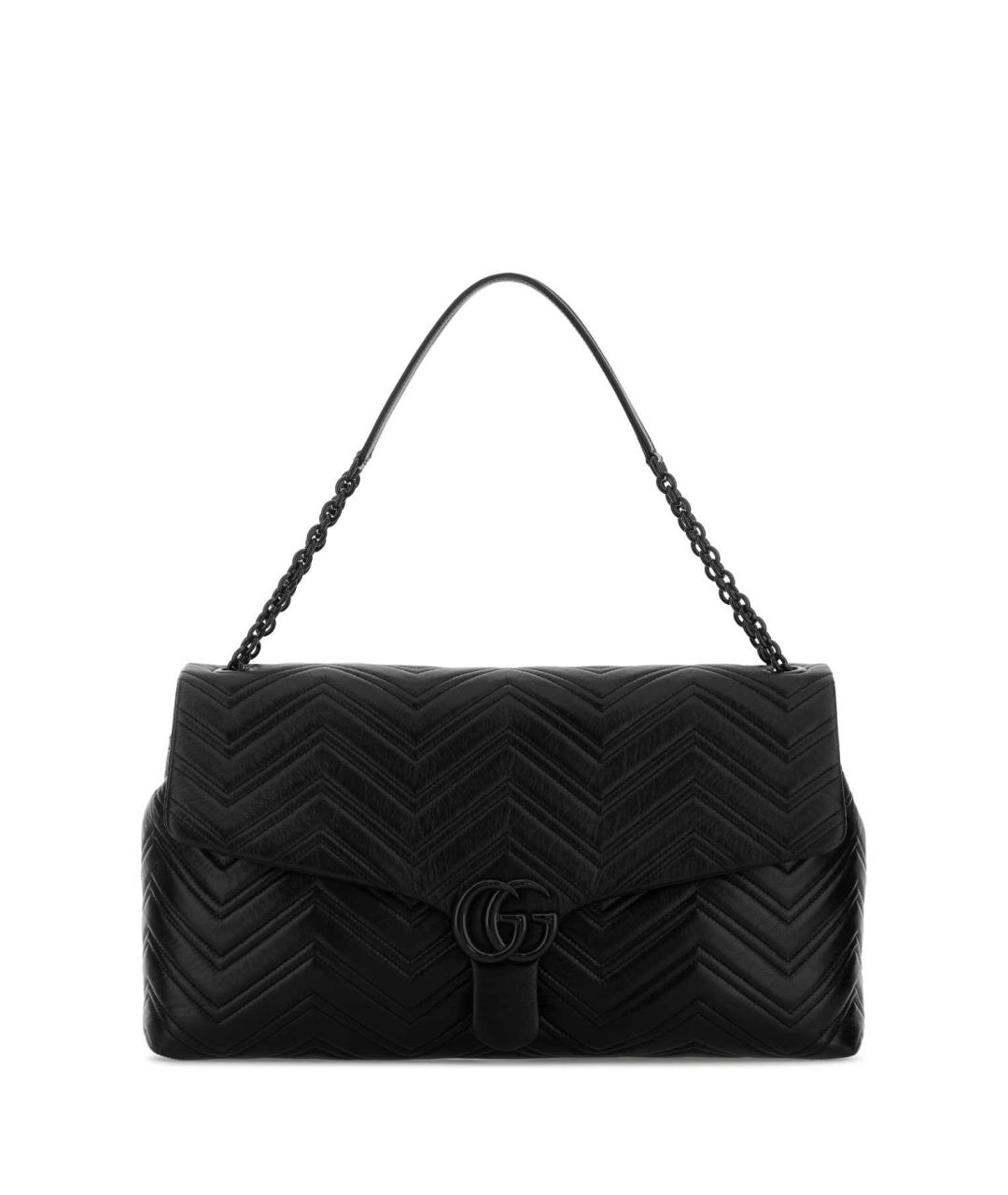 GUCCI Черная кожаная сумка через плечо, фото 1