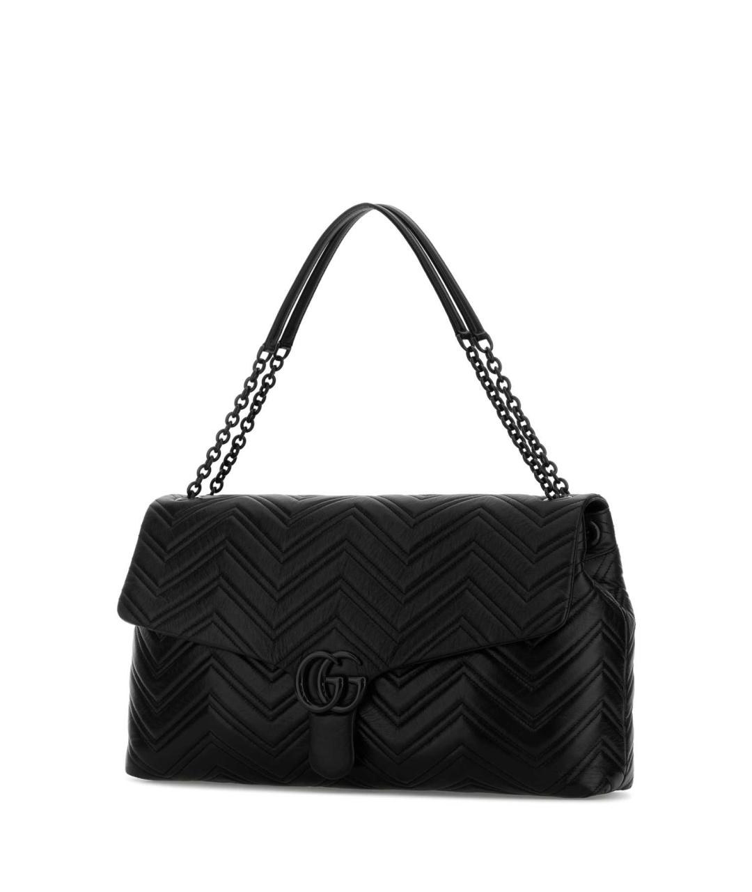 GUCCI Черная кожаная сумка через плечо, фото 2