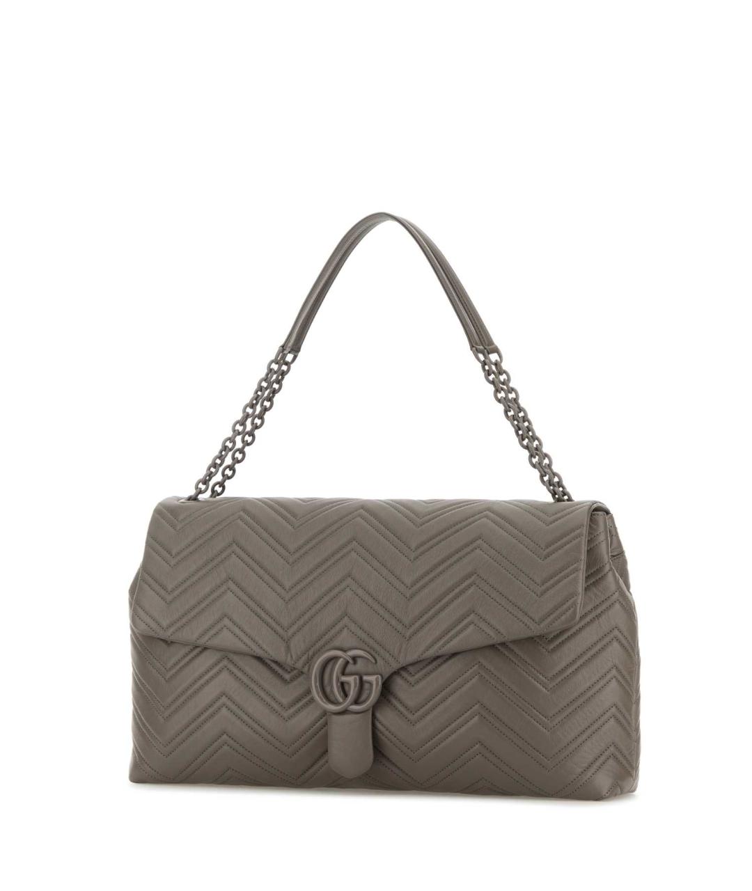 GUCCI Серая кожаная сумка через плечо, фото 2