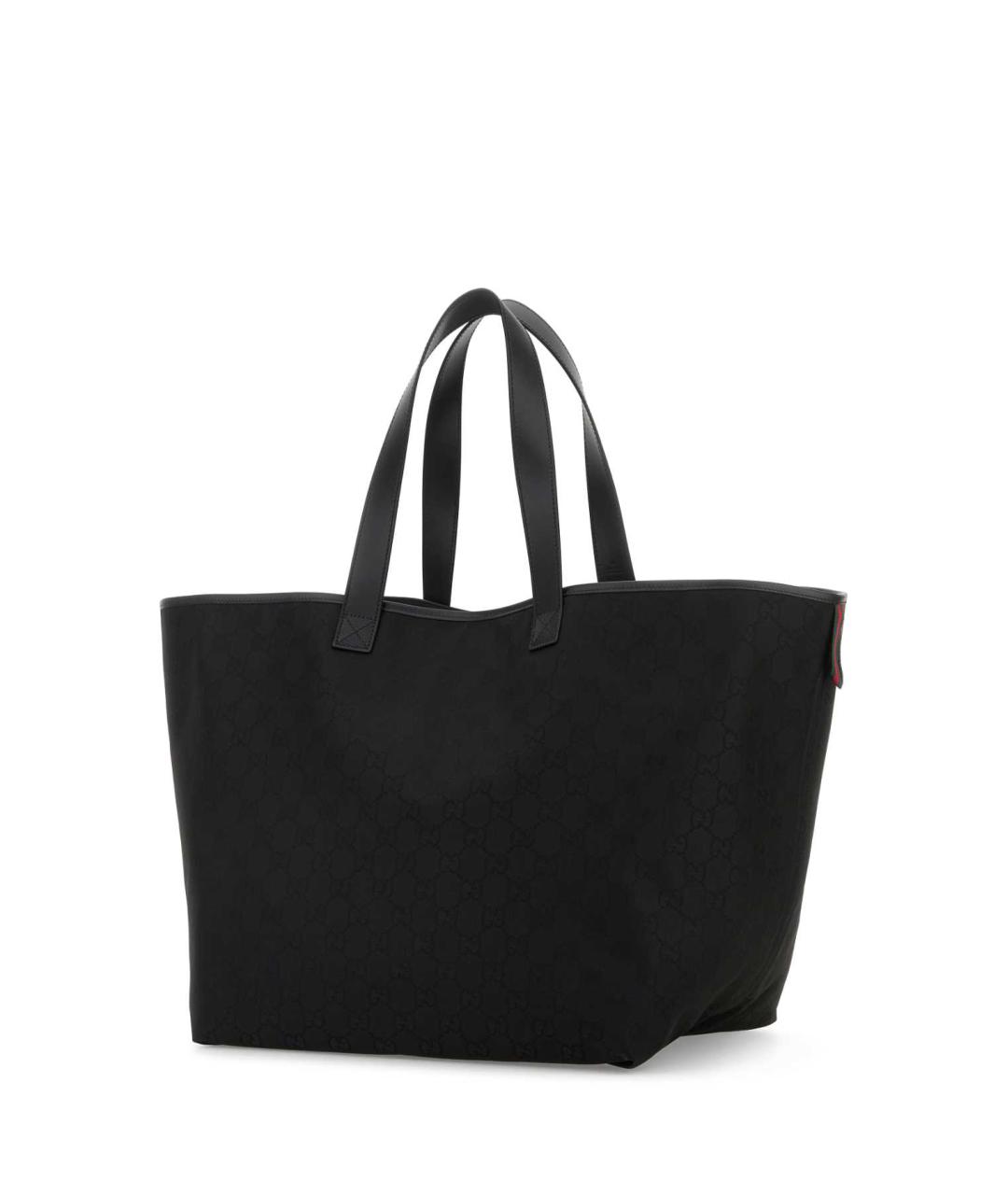 GUCCI Черная тканевая сумка тоут, фото 2