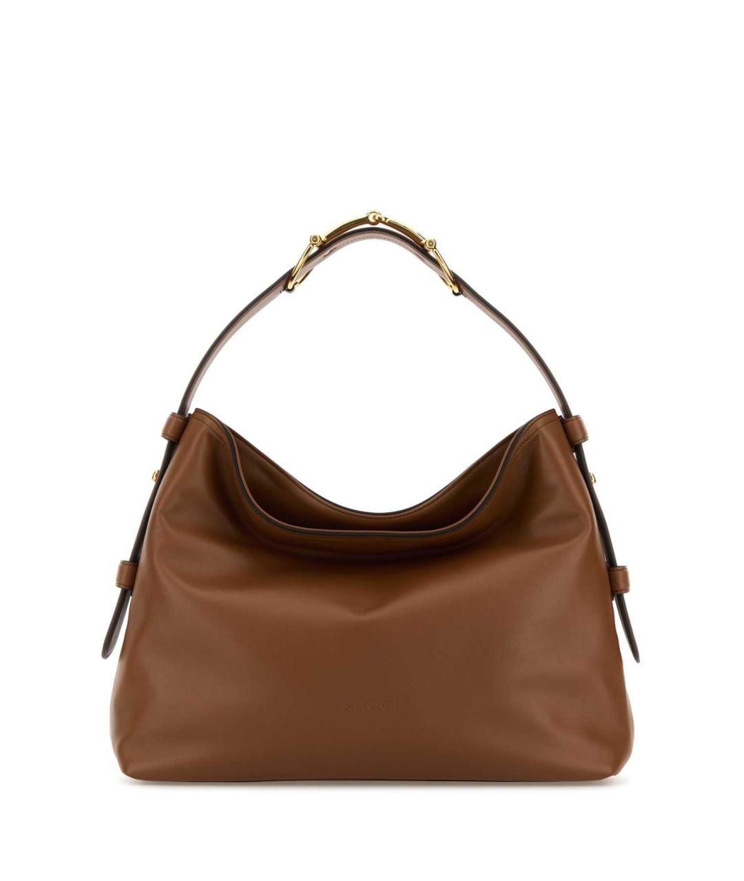 GUCCI Коричневая кожаная сумка через плечо, фото 1