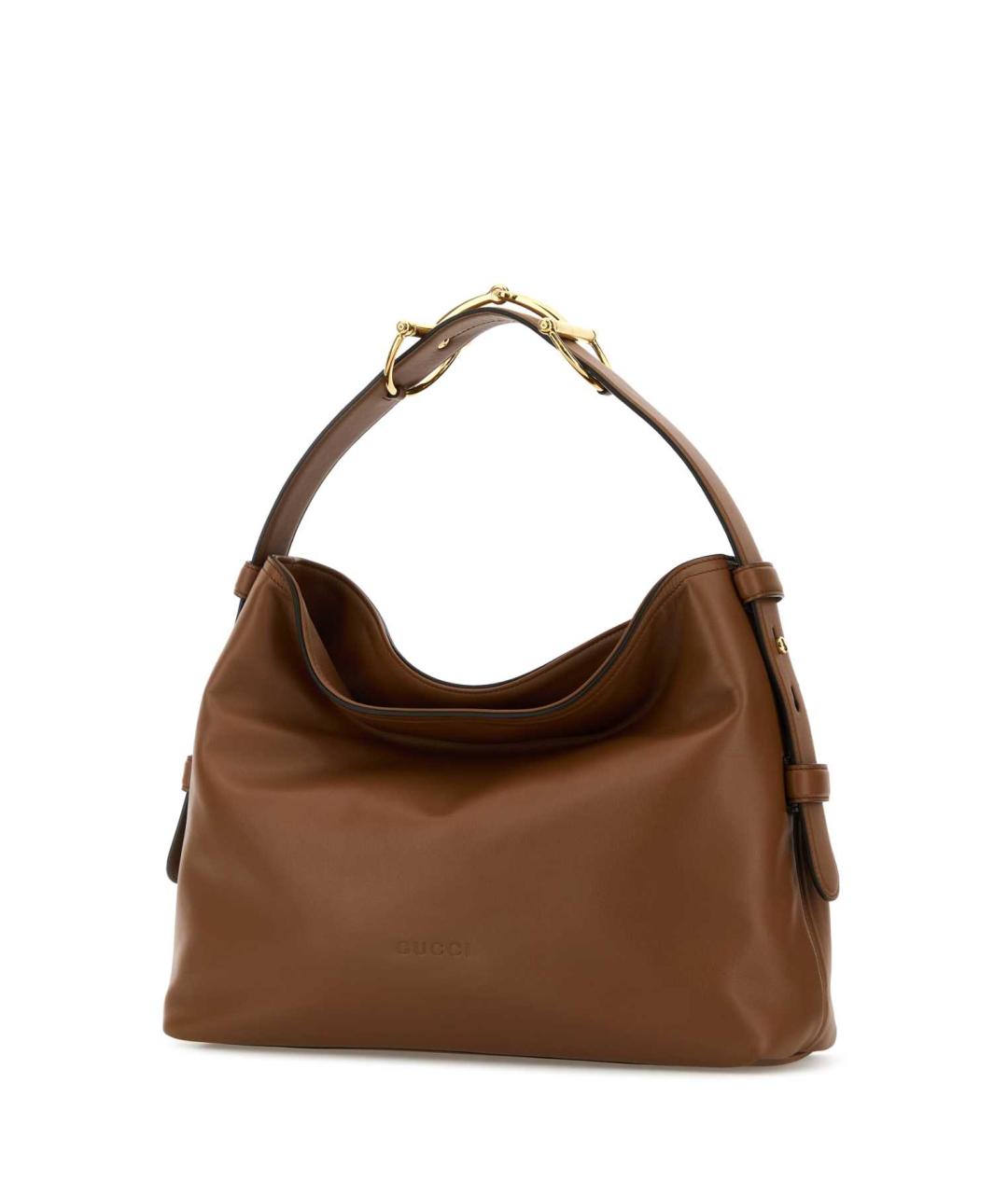 GUCCI Коричневая кожаная сумка через плечо, фото 2