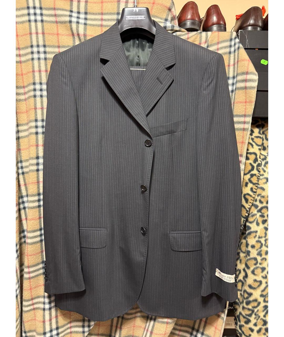 ALEXANDER MCQUEEN Черный классический костюм, фото 9