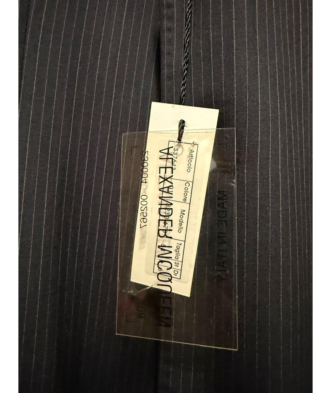 ALEXANDER MCQUEEN Черный классический костюм, фото 7