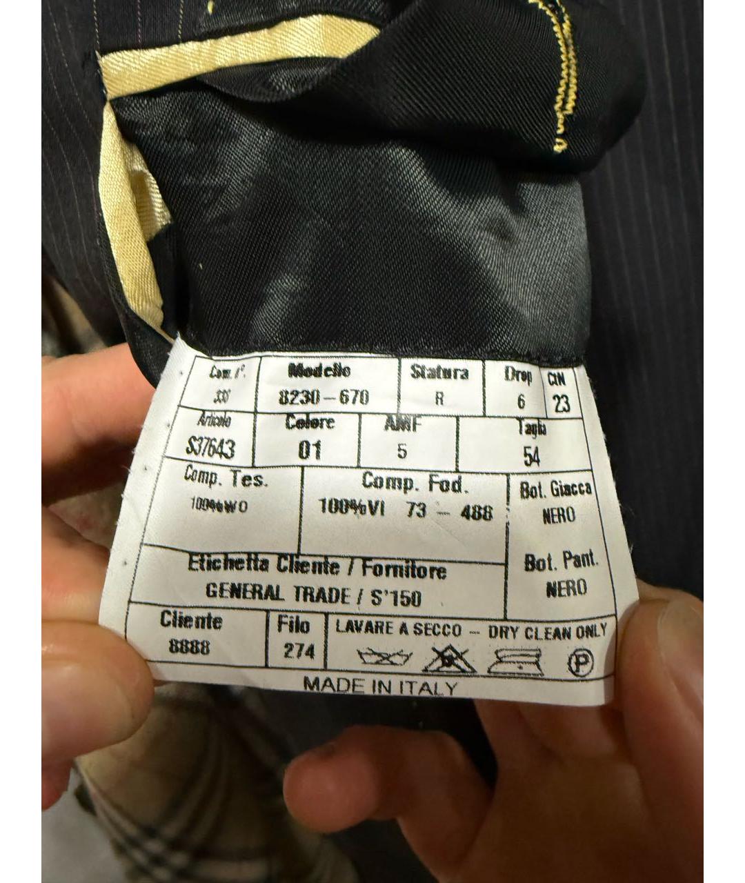 ALEXANDER MCQUEEN Черный классический костюм, фото 6