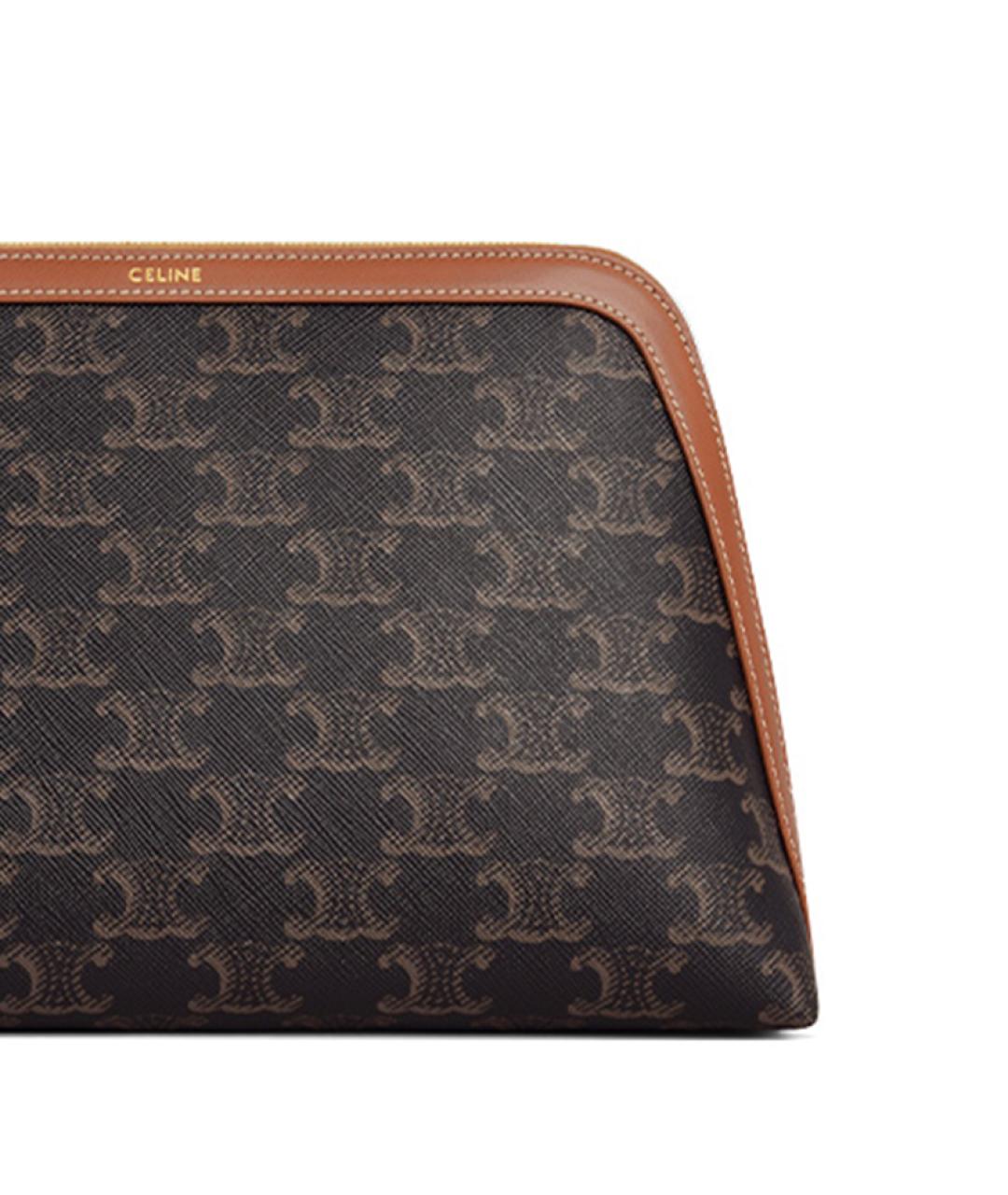 CELINE Коричневая косметичка, фото 5