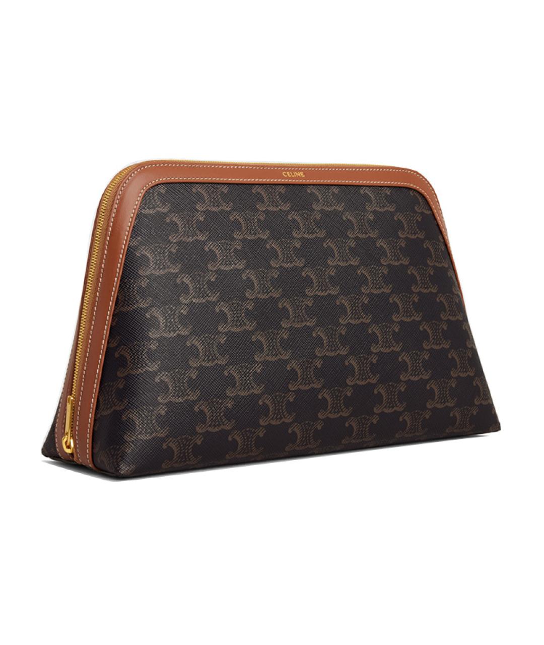 CELINE Коричневая косметичка, фото 2
