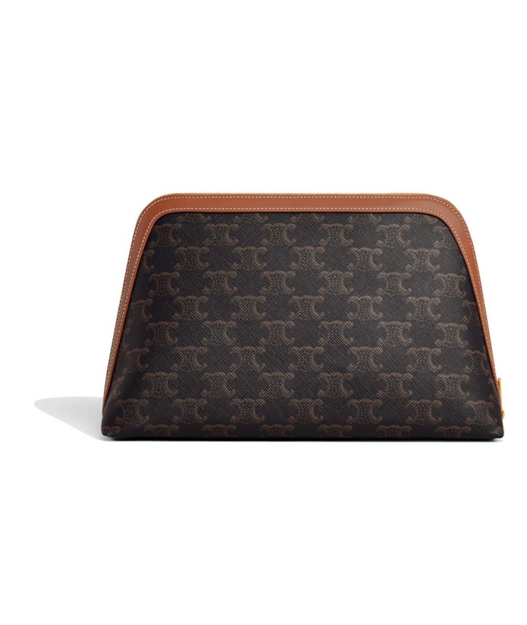 CELINE Коричневая косметичка, фото 3