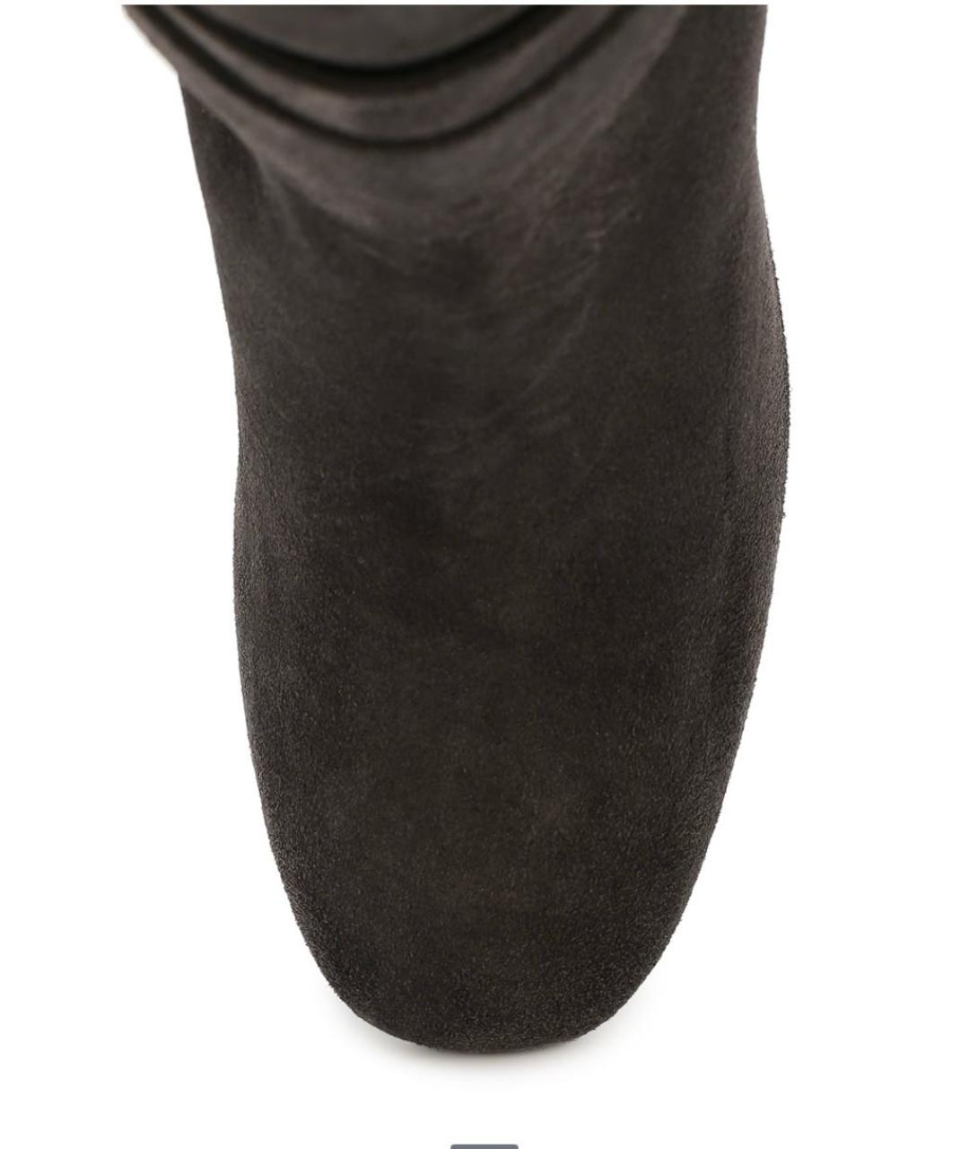 TOD'S Серые замшевые сапоги, фото 3