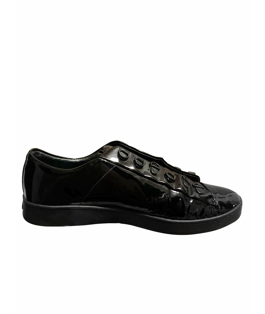DKNY Черные кроссовки из лакированной кожи, фото 1