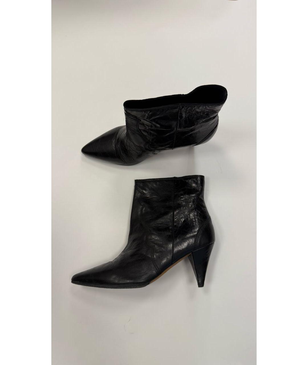IRO Черные кожаные ботинки, фото 2