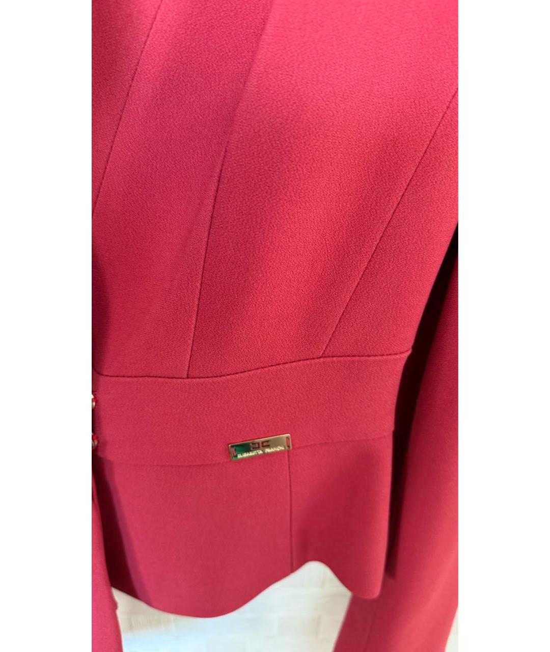 ELISABETTA FRANCHI Розовый жакет/пиджак, фото 3