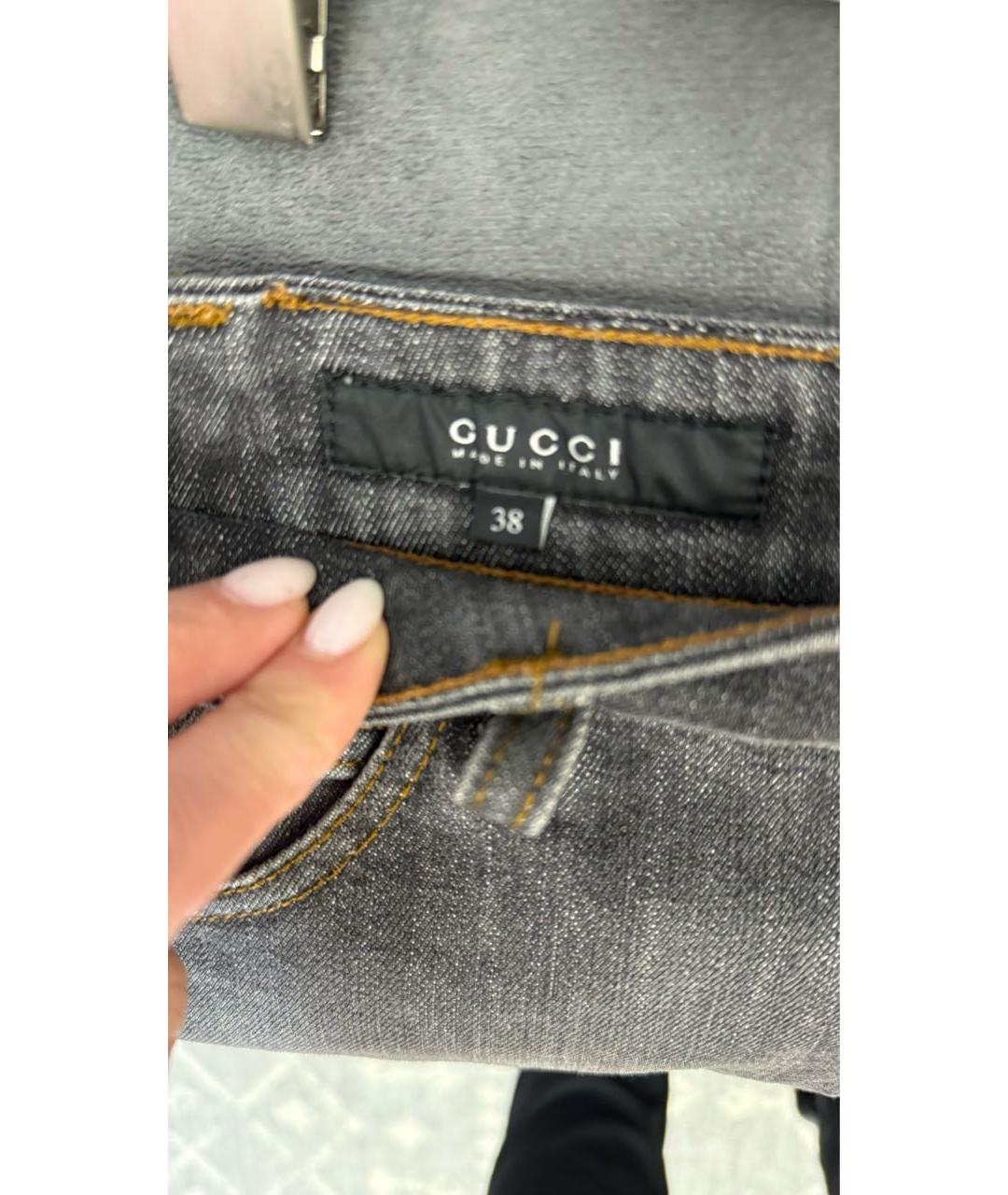 GUCCI Антрацитовая юбка мини, фото 4