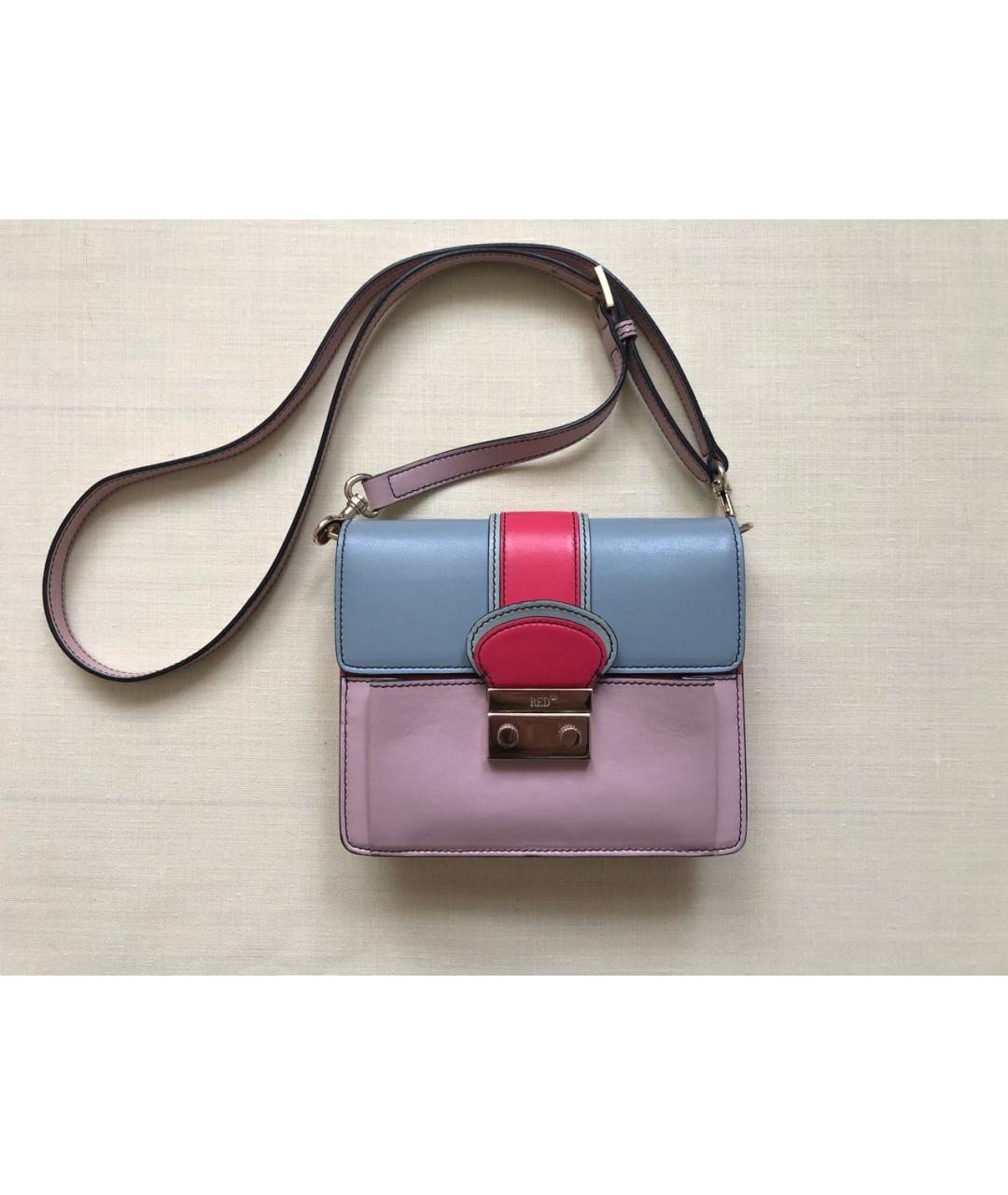 RED VALENTINO Мульти кожаная сумка через плечо, фото 6