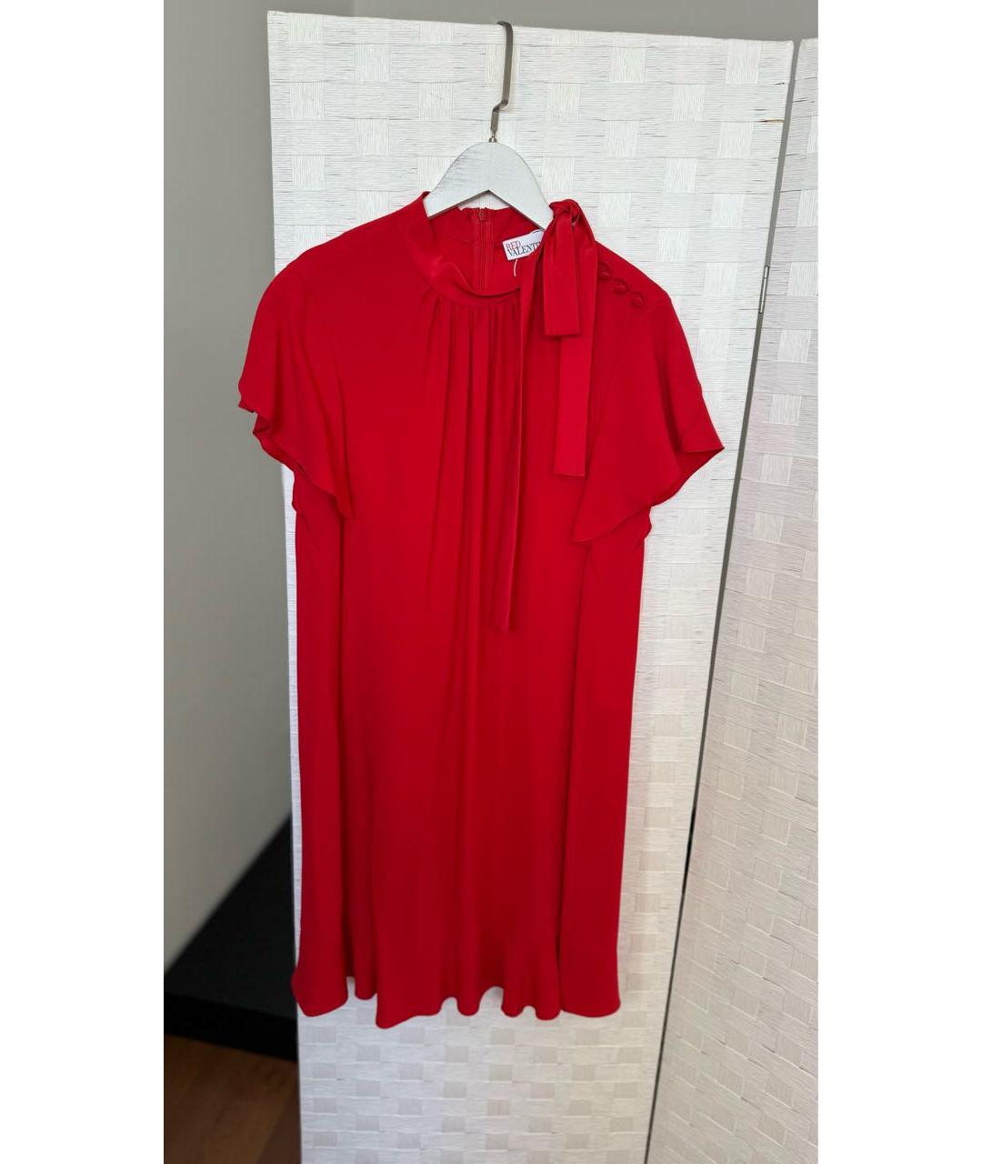RED VALENTINO Красное повседневное платье, фото 6