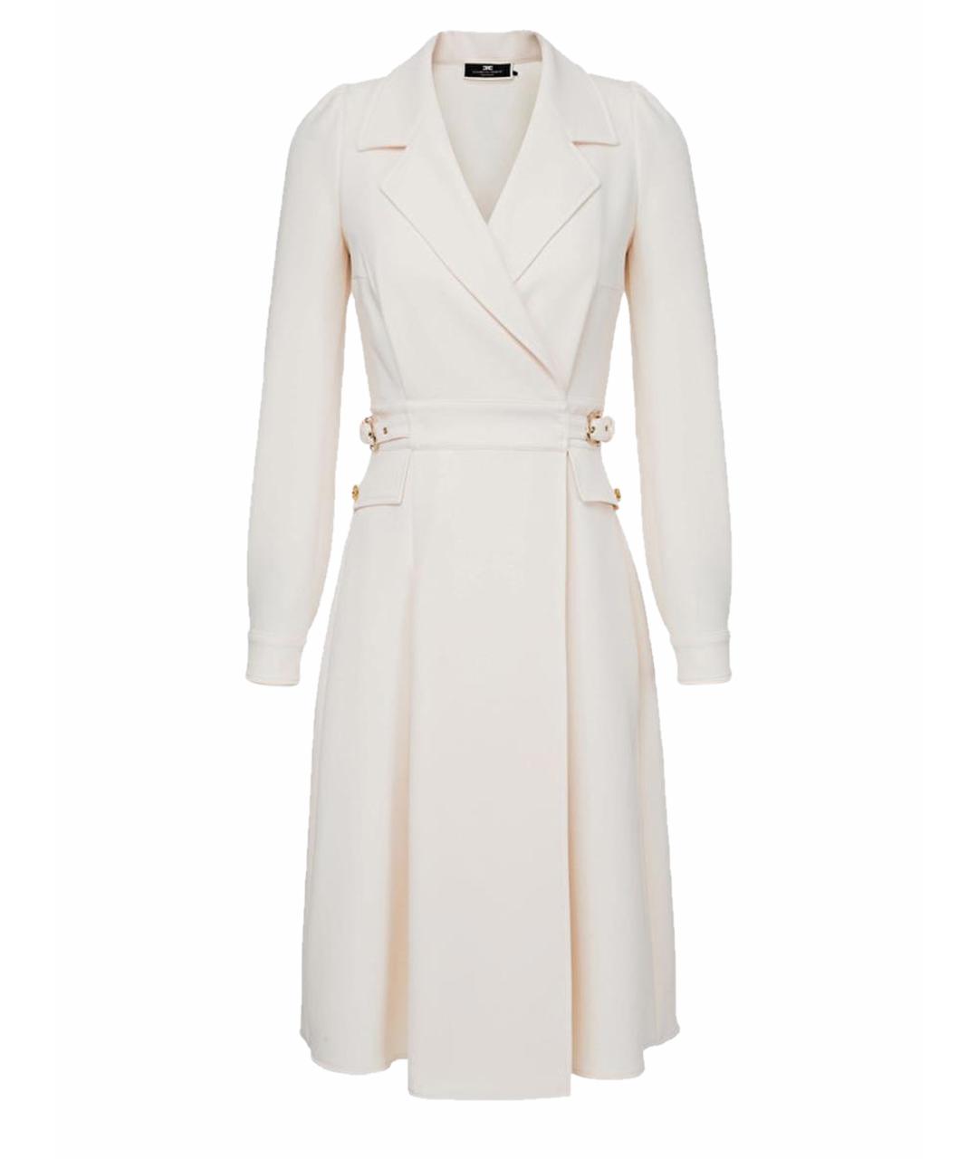 ELISABETTA FRANCHI Бежевое повседневное платье, фото 1