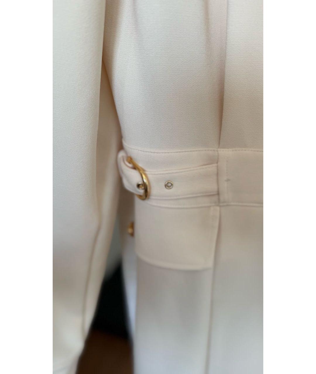 ELISABETTA FRANCHI Бежевое повседневное платье, фото 4