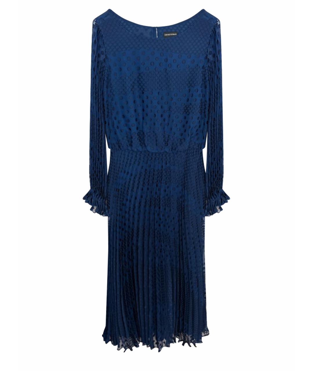 EMPORIO ARMANI Темно-синее повседневное платье, фото 1