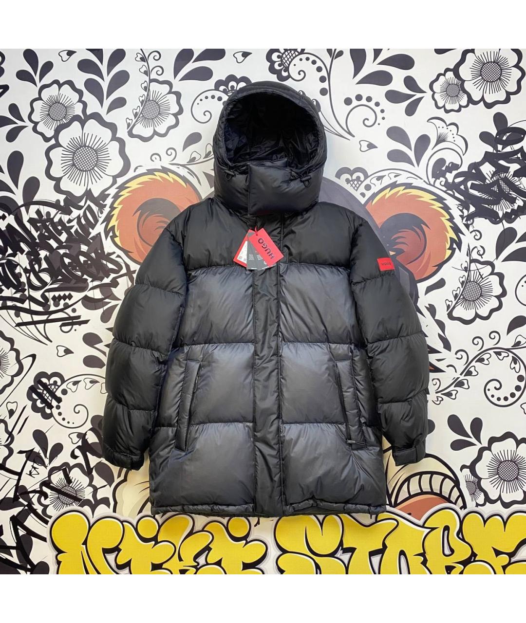 HUGO BOSS Черный пуховик, фото 7