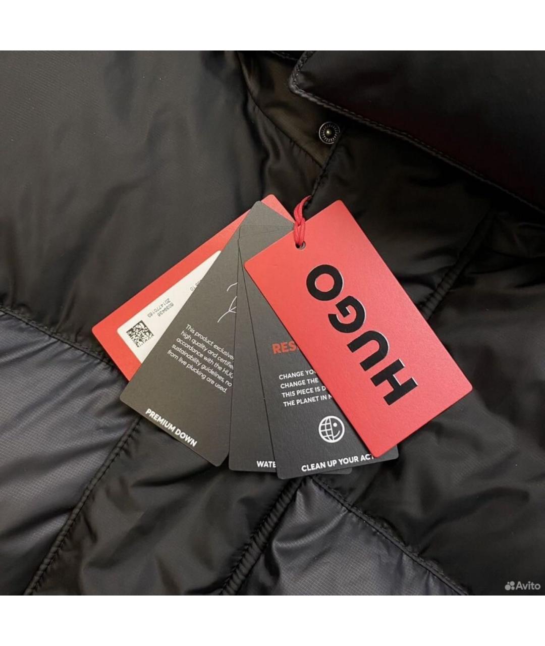 HUGO BOSS Черный пуховик, фото 6