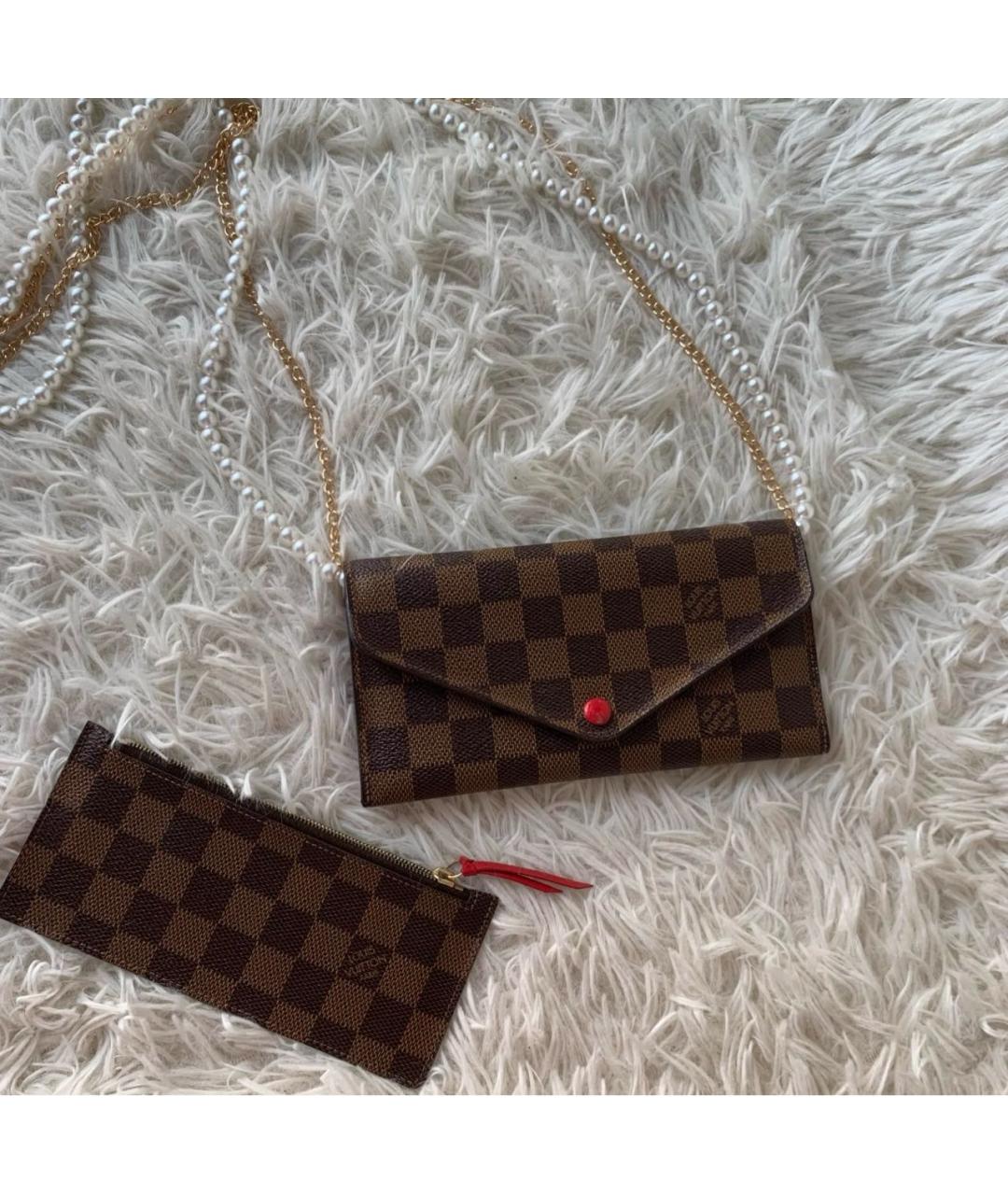 LOUIS VUITTON Коричневый кошелек, фото 2