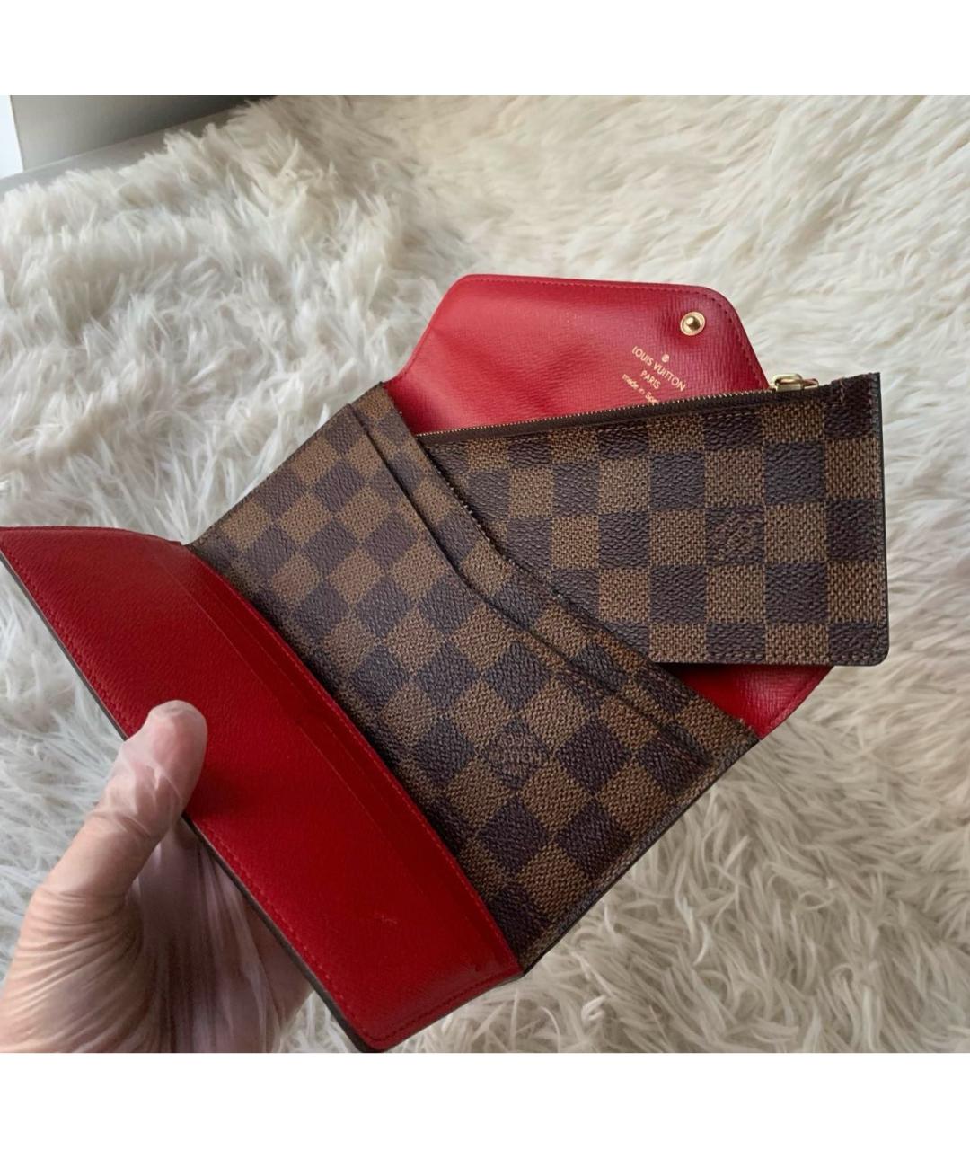 LOUIS VUITTON Коричневый кошелек, фото 4