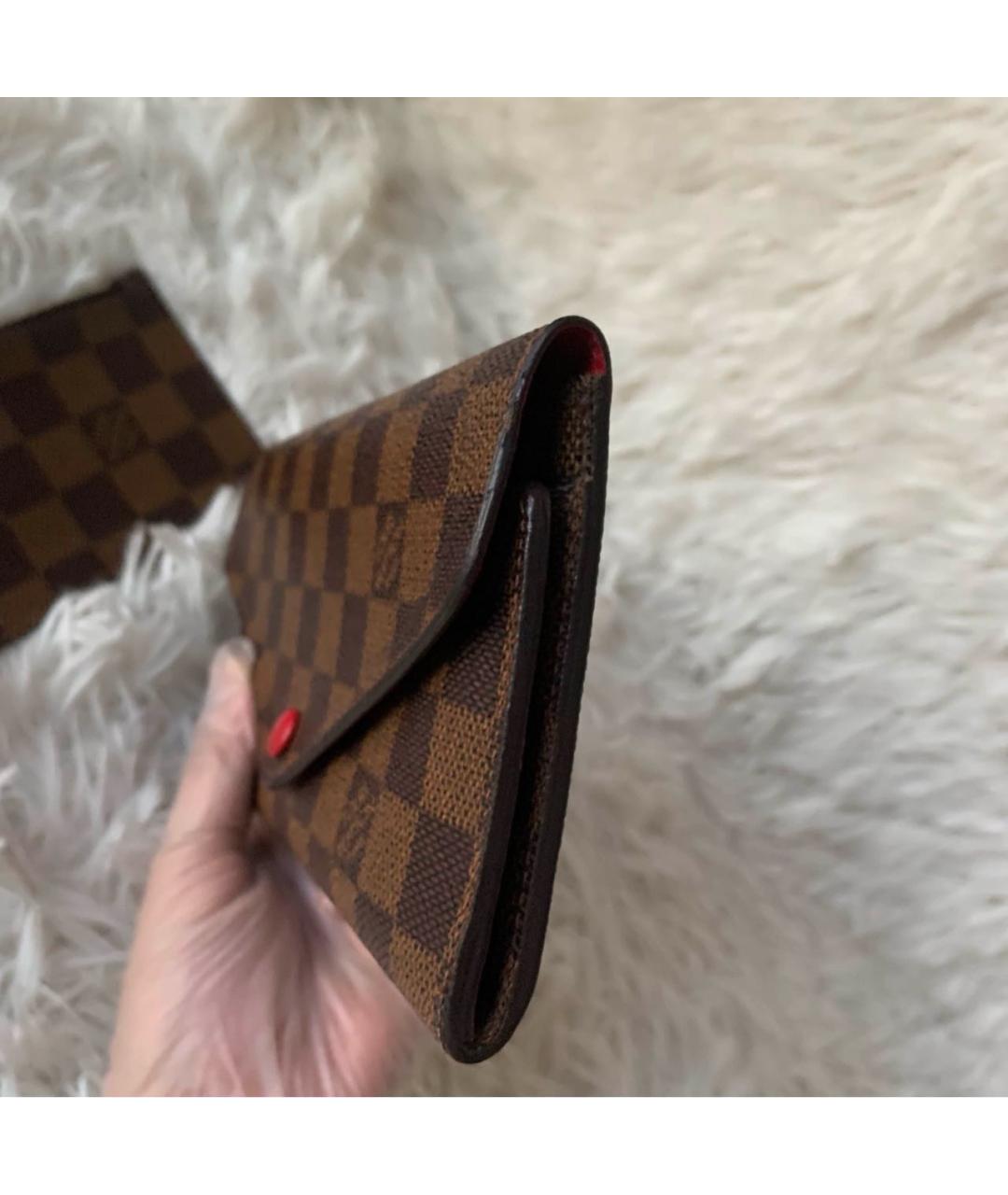 LOUIS VUITTON Коричневый кошелек, фото 5