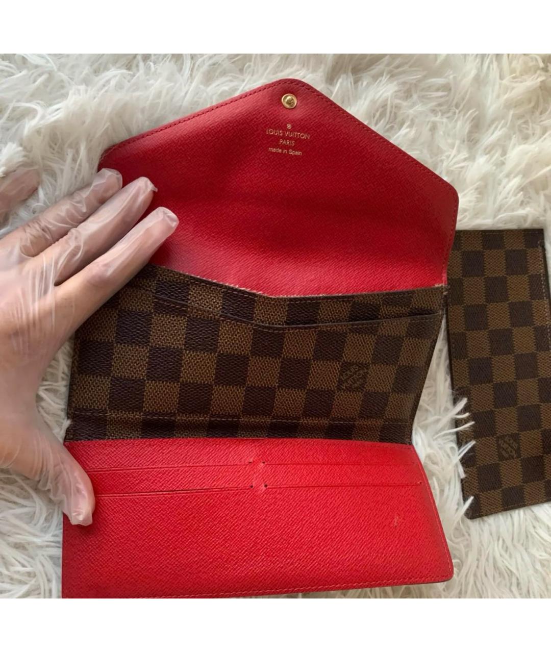 LOUIS VUITTON Коричневый кошелек, фото 8