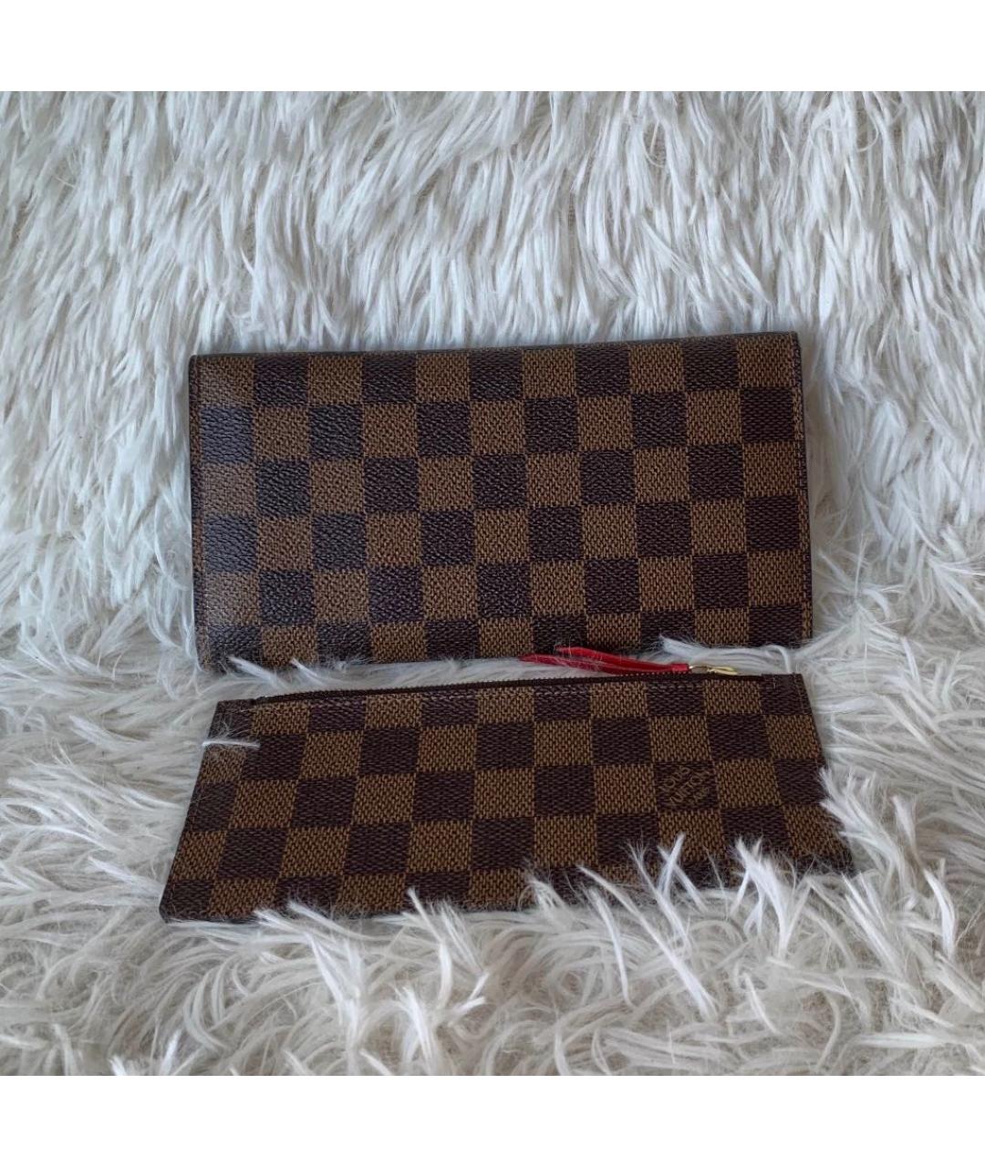 LOUIS VUITTON Коричневый кошелек, фото 7