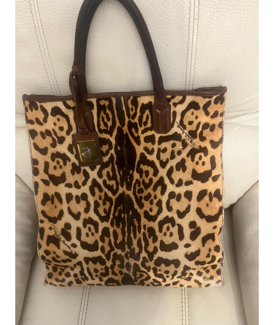 ROBERTO CAVALLI Мульти меховая сумка тоут, фото 5