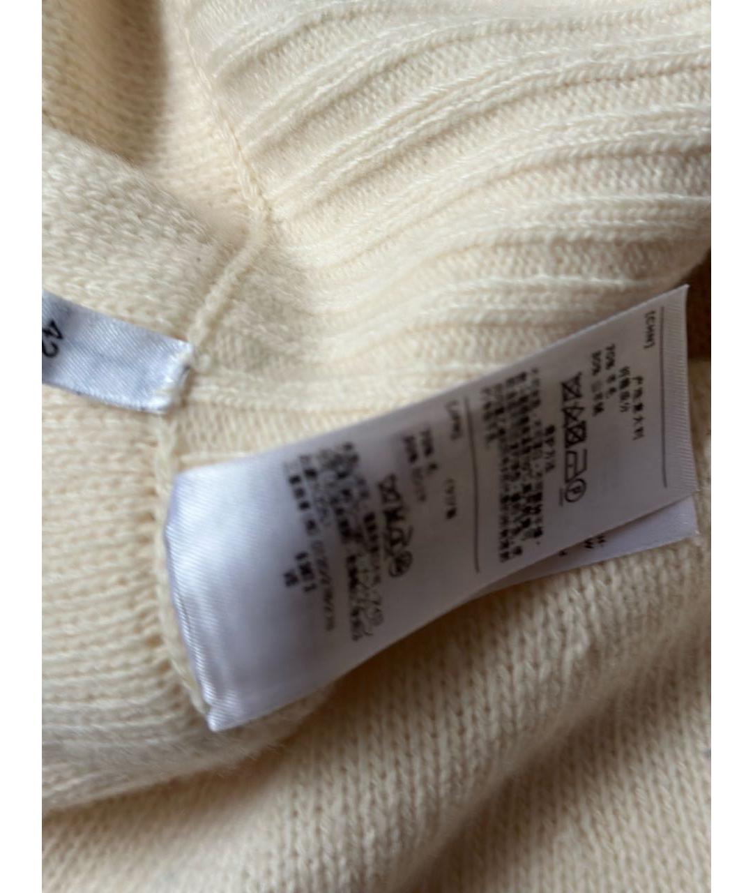 AGNONA Бежевая кашемировая юбка мини, фото 4