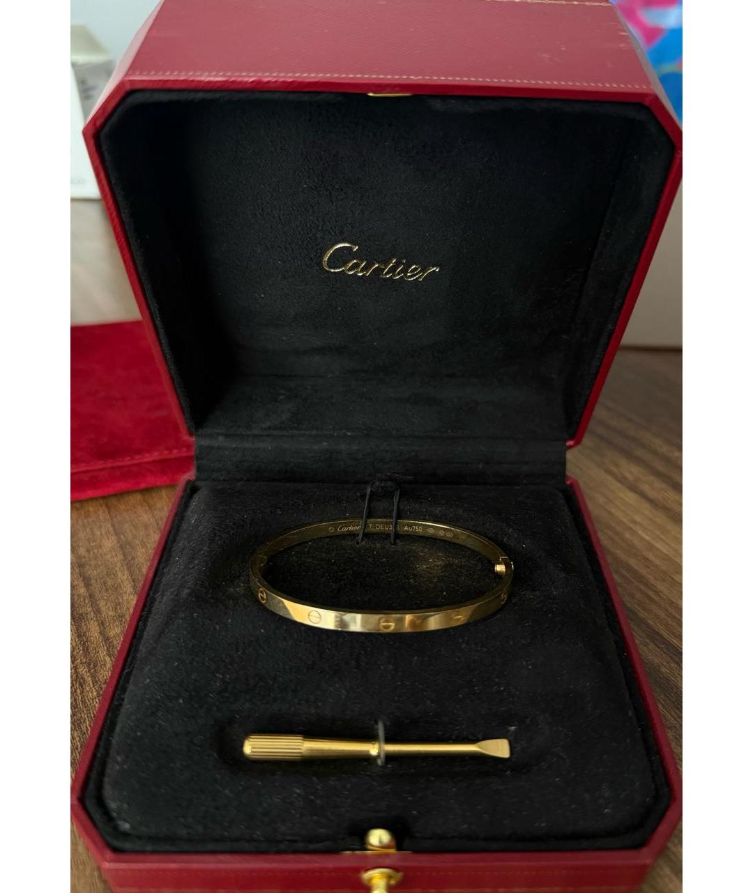 CARTIER Желтый браслет из желтого золота, фото 8