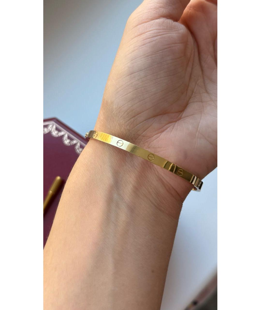 CARTIER Желтый браслет из желтого золота, фото 5