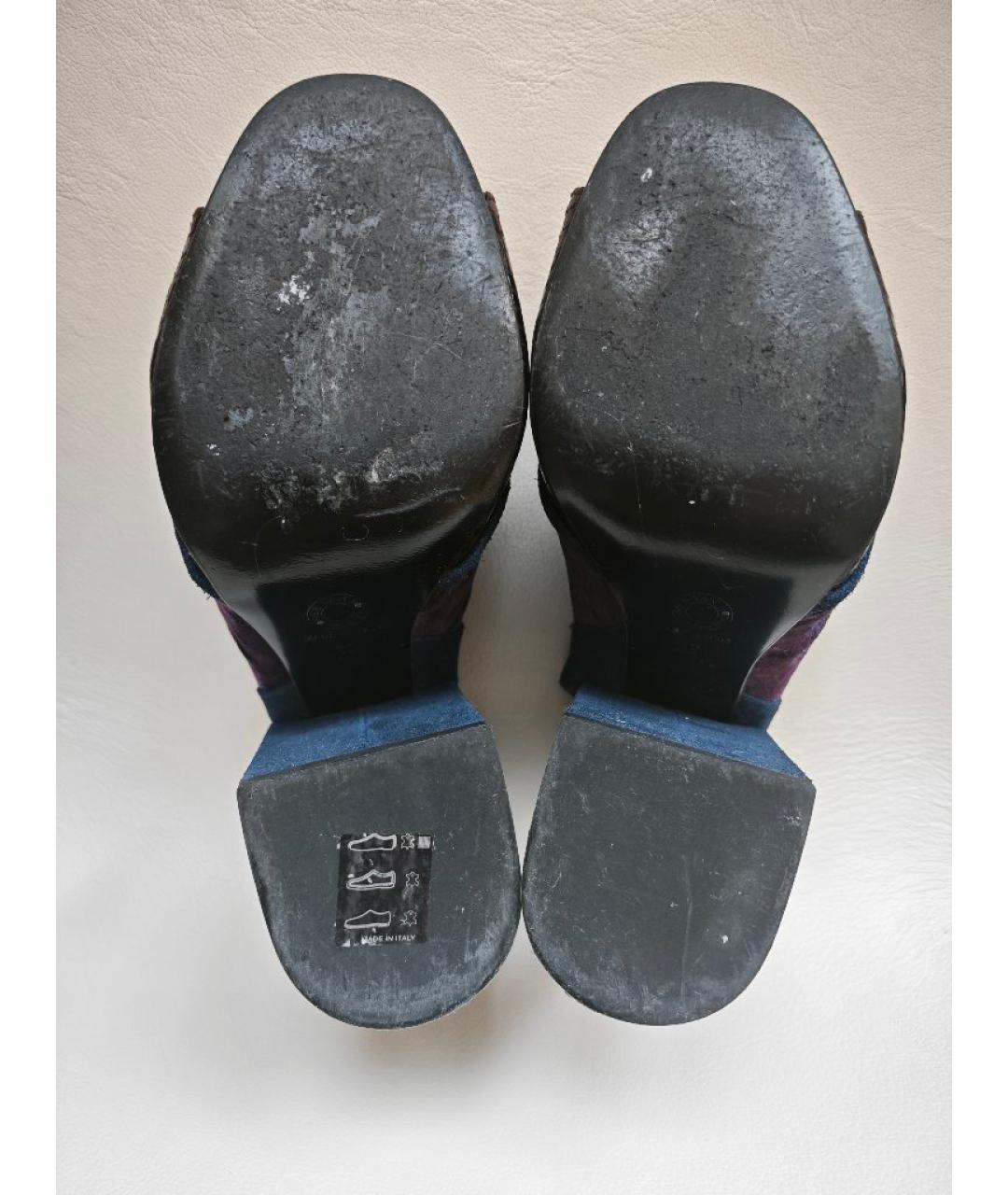 DRIES VAN NOTEN Мульти кожаные босоножки, фото 5