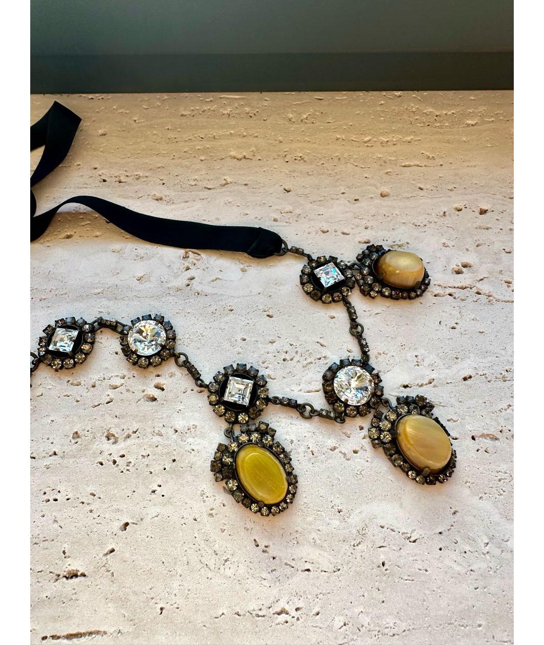 MARNI Горчичное металлическое колье, фото 2