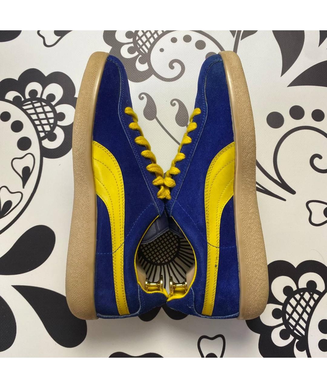 PUMA Синие замшевые низкие кроссовки / кеды, фото 5