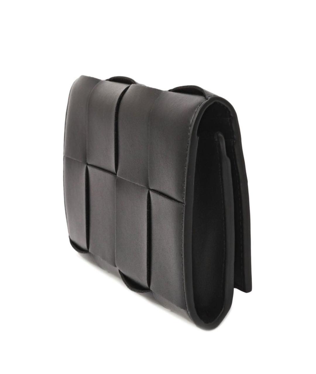 BOTTEGA VENETA Черный кожаный кошелек, фото 2