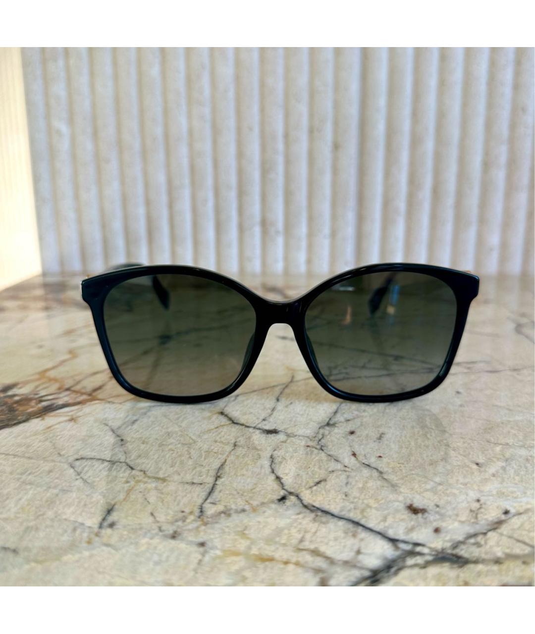 FENDI Черные пластиковые солнцезащитные очки, фото 6