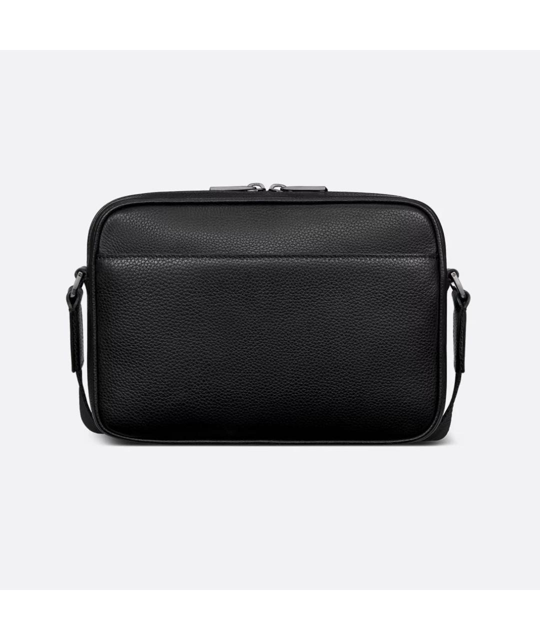 CHRISTIAN DIOR Черная кожаная сумка на плечо, фото 4