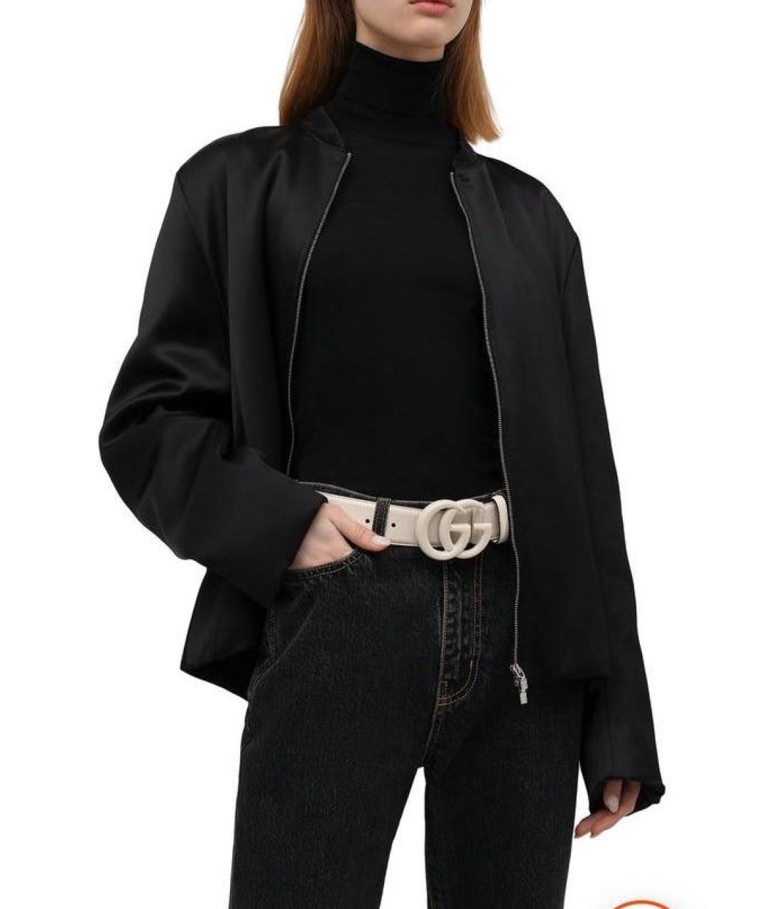 GUCCI Белый кожаный ремень, фото 3