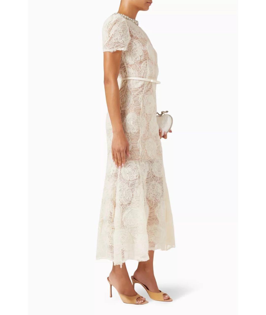 SELF-PORTRAIT Бежевое полиамидовое коктейльное платье, фото 5