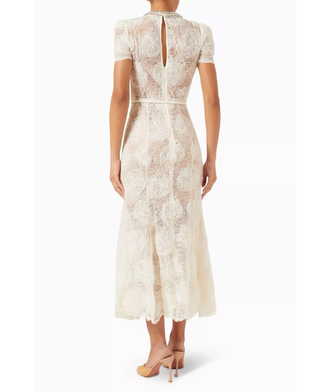 SELF-PORTRAIT Бежевое полиамидовое коктейльное платье, фото 3