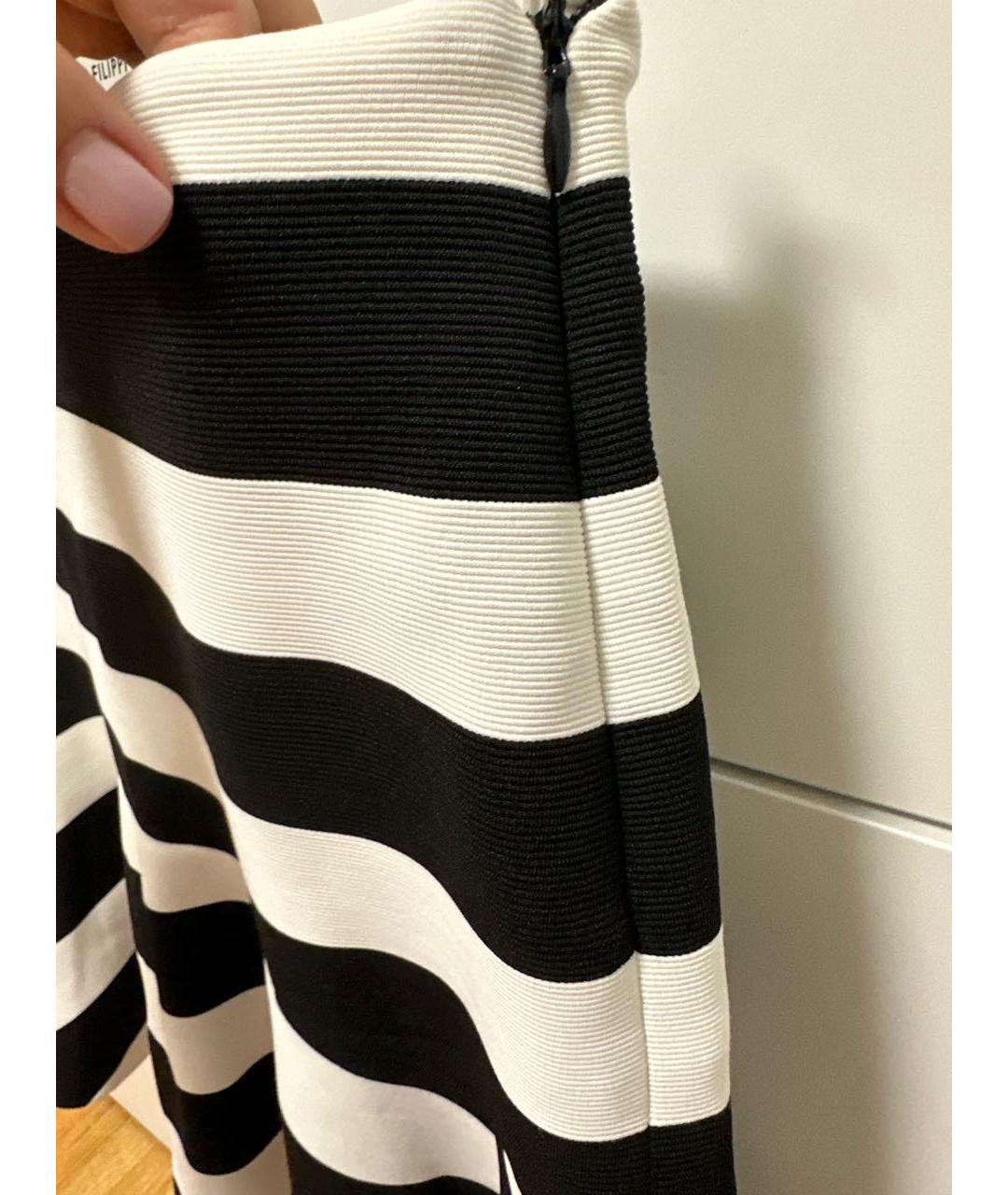 TRUSSARDI Черная полиэстеровая юбка мини, фото 3