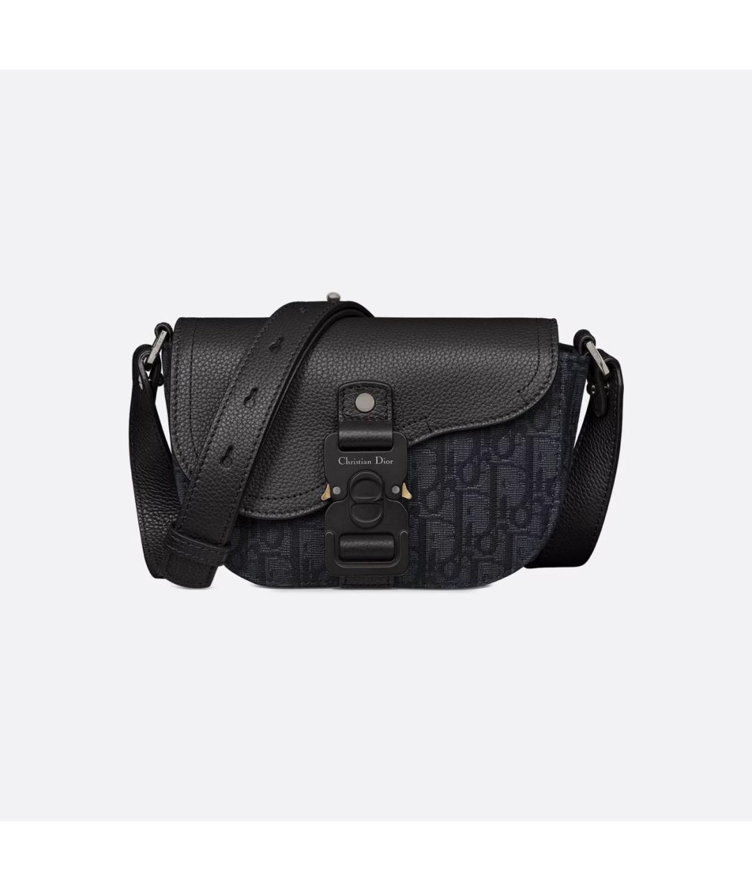 CHRISTIAN DIOR Черная тканевая сумка на плечо, фото 6