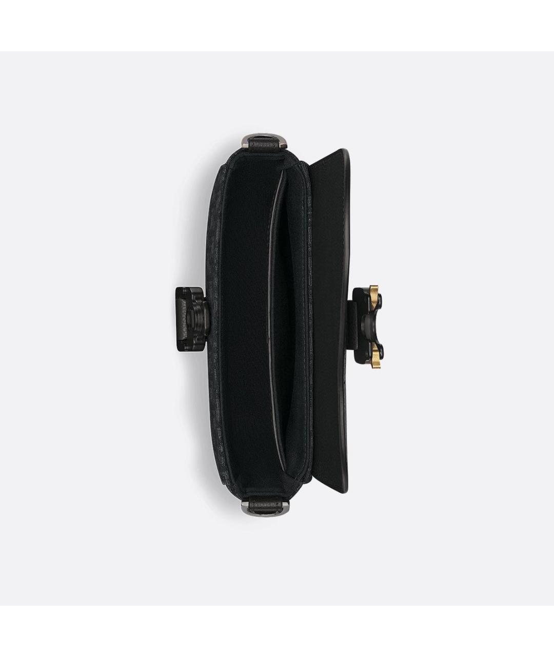 CHRISTIAN DIOR Черная тканевая сумка на плечо, фото 4