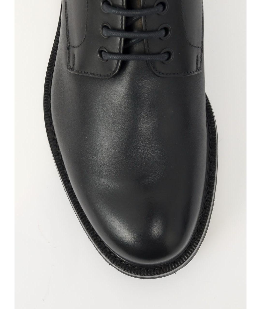 PRADA Черные кожаные туфли, фото 5