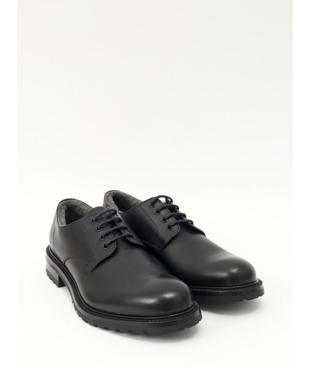 PRADA Черные кожаные туфли, фото 2